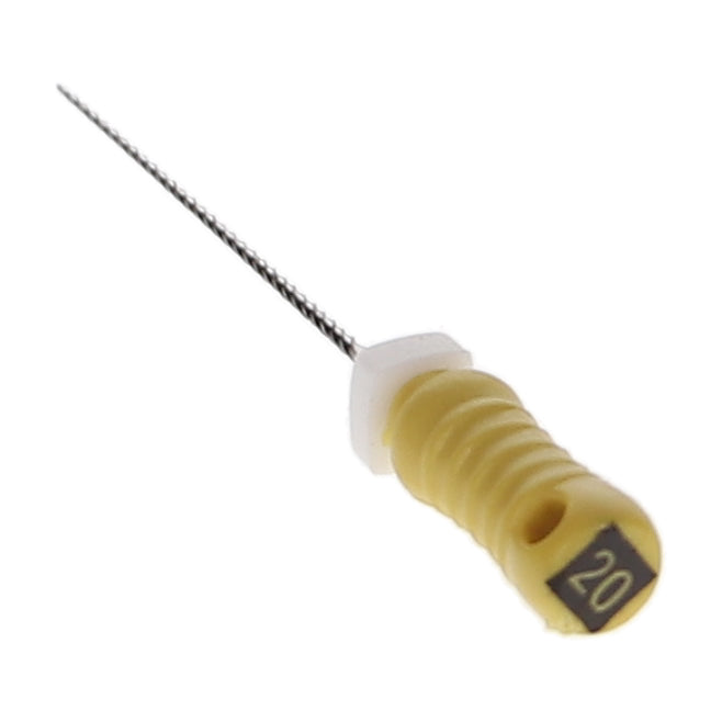 House Brand Dentistry 400105 HSB Endodontic K-Files 21mm #20 Yellow Stainless Steel 6/Pk House Brand Dentistry 400105 HSB Endodontic K-Files 21mm #20 Yellow Stainless Steel 6/Pk